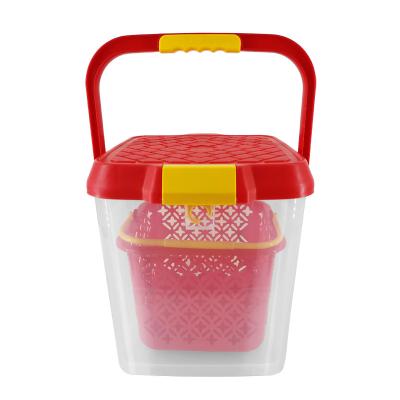 China Hot Selling Multifunctional Storage Box Washing Bucket Fishing Multifunctional Cleaning Bucket for sale