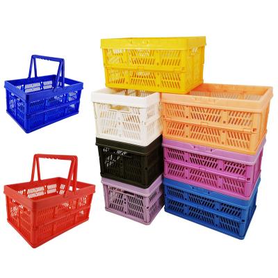 China Japan Portable Plastic Folding Basket Folding Export for sale