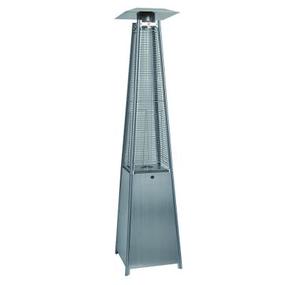 China Pyramid Gas Heater Outdoor Gas Square Heater Glass Flame Patio Stored Heater Gas for sale