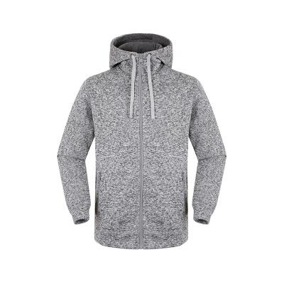 China Supply Waterproof Polyester Gauge Knitted Custom Winter Fleece Anorak Hoodie Jacket for sale