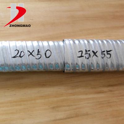 China 20*50 Mm Industrial Flat Galvanized Corrugated Conduit For Building Material for sale