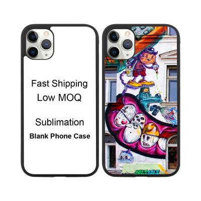 China Wholesale Shockproof 2d Aluminum Shockproof Sublimation Tpu Mobile Phone Case Blanks For Iphone 11 pro 12 13 max for sale