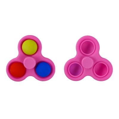 China Relieve Anxiety and Decompression New Bubble Fidgety Person Toy Sensory Silicone Anti Stress Squeeze Toys Finger Spinner Gyro for sale