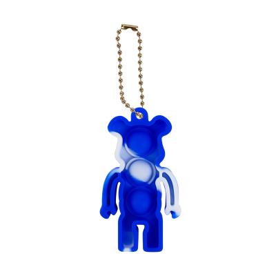 China Relieve Anxiety and Decompression 2021 New Push Bubble Silicone Stir Toy Keychain Relieve Stress Anxiety Relieve for sale