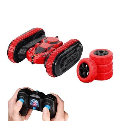 China 2 in1 Stunt Double-Sided RC Hobby 4WD Running 360 Degree Dual-Use Remote Control Car Stunt Toy For Kids for sale