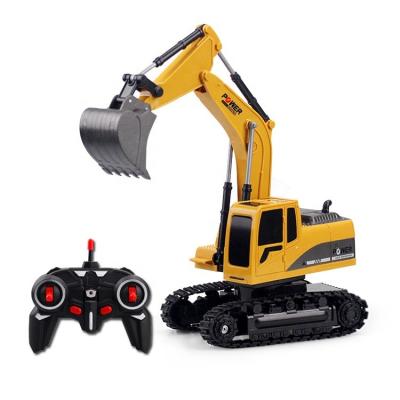 China Hot Selling RC Hobby Radio Excavator Toy Engineering Remote Control Vehicle For Kids Mini RC Construction Vehicle Truck for sale