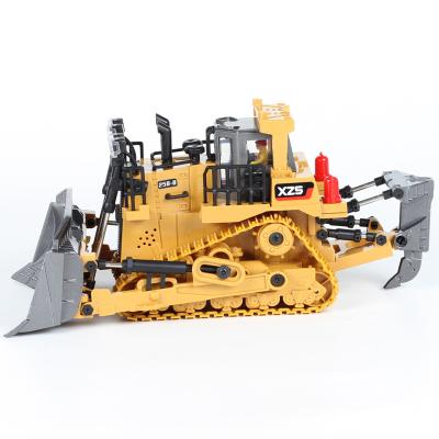 China RC Hobby Low Price Bulldozer Toy Vehicles For Kids Alloy Radio Control Diecast Car RC Mini Engineering Loaders Model Toys for sale