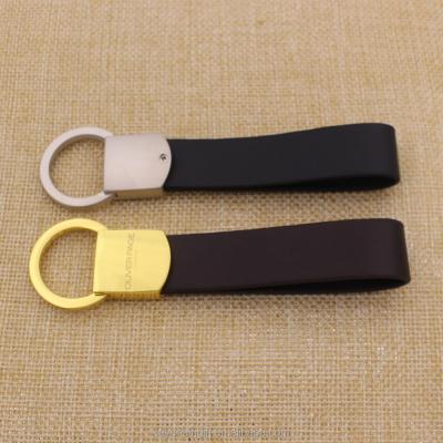 China Custom Promotion Gift Factory Price PU Leather Key Ring Genuine Leather Key Chain for sale