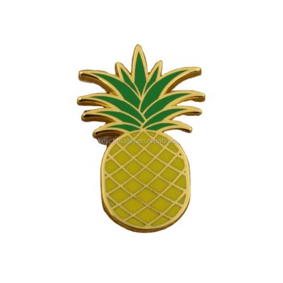 China Wholesale Cheap Custom Europe Metal Pineapple Pins With Hard Enamel for sale