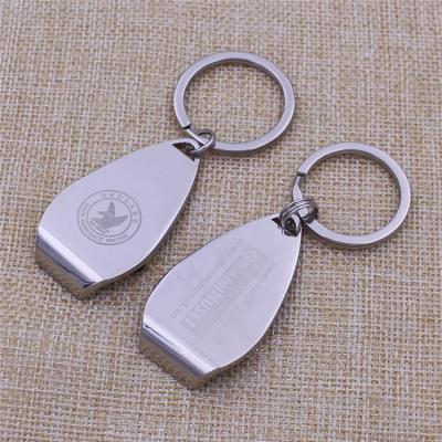 China Viable Cheap Bulk Custom Metal Bottle Opener White Bottle Opener Key Chain for sale