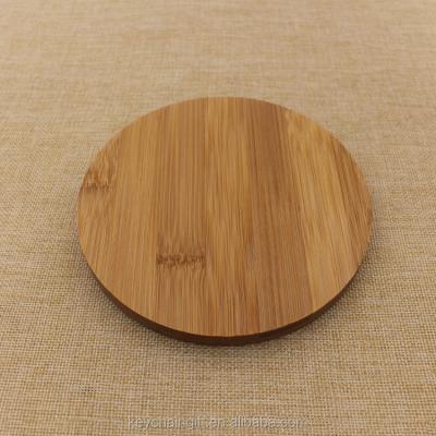 China Free Sample Viable Custom Round Empty Bamboo Coaster Racks for sale