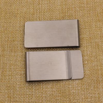 China Europe Factory Price Custom Blank Metal Silver Single Clip With Brand Logo for sale