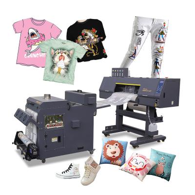 China New hotels fluorescent clothes printing dtf printer A2 inkjet printers dtf printer T-shirts sports suits printing machine 60cm for sale