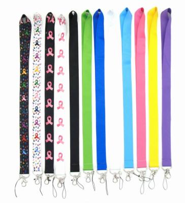 China Colorful Car Logo Blank Sublimation Custom White Landyard Hook Lanyards for sale