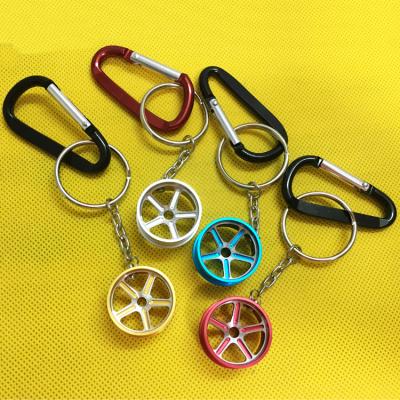 China Creative Chain Ring Man Car Key Chain Ring Keychain Wheel Key Chain Ring Car Parts Hub Rim Model Keychain for sale