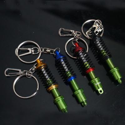 China Car Parts Metal Motorcycle Shock Absorber Spring Key Chain Key Ring Key Ring Key Chain Ring for sale