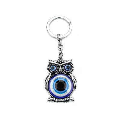 China Owl Key Chain Fashion Pretty Bird Shape Blue Eyes Owl Key Chain Shape The Key Chain for sale