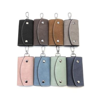 China Fashion Korean Car Key Case Genuine Leather Car Keycase Custom Logo And Pattern Key Cover for sale