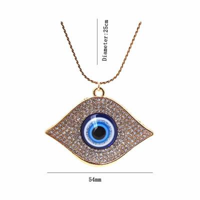 China European and American necklace Europe and the United States necklace devil's eye pendant necklace glass necklace for women gift for sale