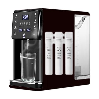 China Hotel Smart Instant Hot Water Filter Desktop Dispenser With RO System Water Dispenser for sale