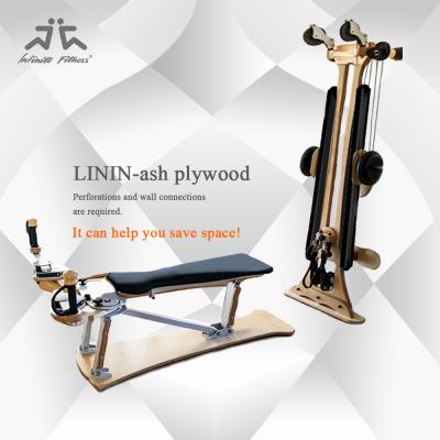 China Ash Plywood NO.1 INFINITE Base Wall GYROTONIC LININ Test Program Multi Functional Gym Equipment Pulley Tower Core Training Relaxation Machine Gym Equipment for sale