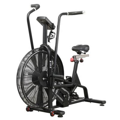 China Universal Classic Commercial Upright Bike Indoor Air Recycling Exercise Bike Gym Equipment WEMAX Fan Exercise Bike Stationary Bike for sale