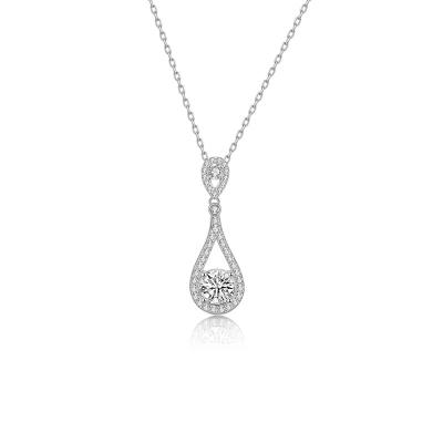 China Romantic New Arrival Necklace S925 Silver Water Drops Jewelry Pendant Necklaces For Women Silver Fashion Jewelry for sale