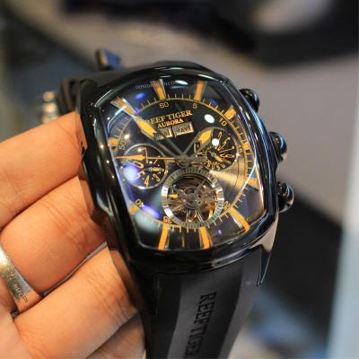 China Automatic Top Brand Reef Tiger/RT Big Date Luxury Watch For Men's Tourbillon Motorsport Watches Relogio Masculino RGA3069 for sale