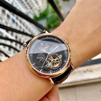 China Automatic Watches Sapphire Glass RGA1903 Rose Gold Tourbillon Watch Multifunction Reef Date Automatic Mens Tiger Top Brand Luxury Watch for sale