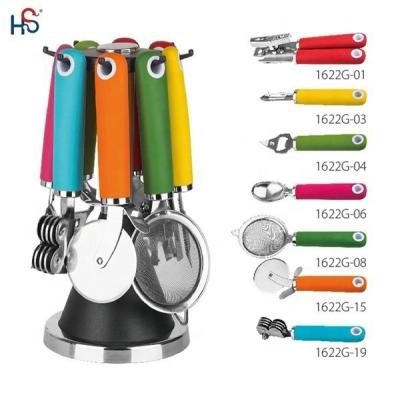 China Transform Your Cooking Experience with Our TPR Kitchen Tool Set Stainless Steel Style for sale