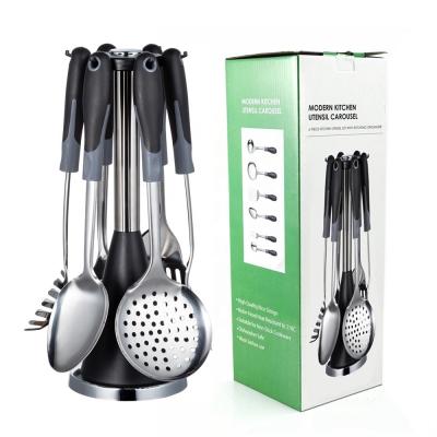 China Compact Kitchen Designs Stainless Steel Cookware Set with Metal Utensils Included for sale