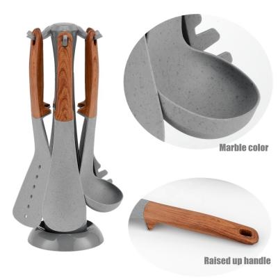 China Support Room Space Selection 6-Pieces Wood Cooking Utensils for Classical Cooking Tools for sale