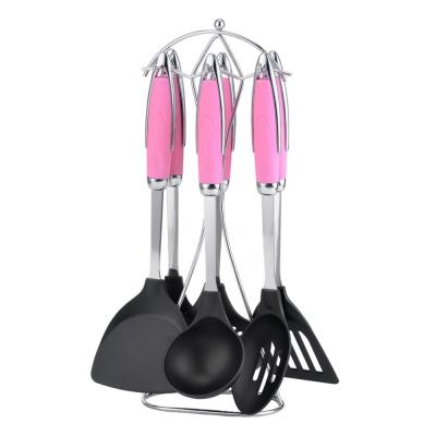 China 6650C Household Kitchen Utensils Baking Utensil Set with Convenient Stand for sale