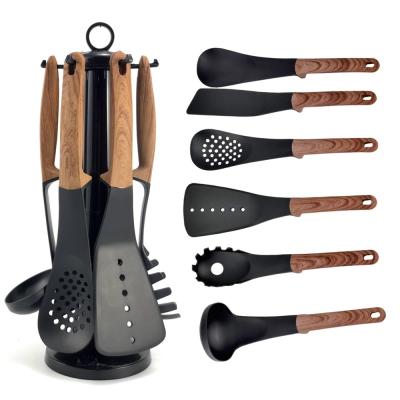 China 7pcs Kitchen Utensils Set Heat Resistant Silicone Cooking Tools for Non-stick Cooking for sale