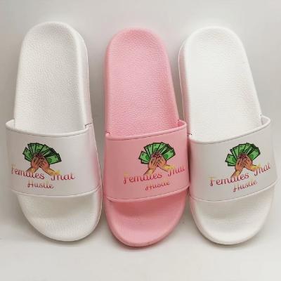 China Custom Logo Ladies Slide Sandals Slippers, Custom Fashion Trend Designer Women Slippers, Ladies Sandals for sale