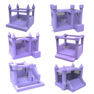 China Ues Commercial Purple Monki Rental or Home PVC Jumper House Inflatable Bouncer Pastel Bounce House For Sale for sale