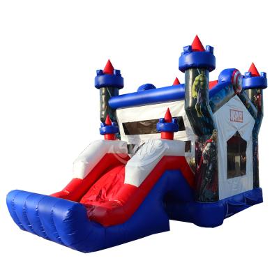 China Cheap Commercial Superhero Inflatable Bouncer Bounce House Inflatable Jumping Castle Bouncy Castle Rental Or Ues Home For Sale for sale