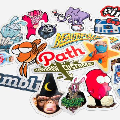 China Eco-Friendly Custom Design Personalized Adhesive Vinyl Stickers Set Individual Die Cut Label For Promotion for sale