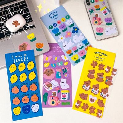 China Waterproof Wholesale Self Adhesive Paper Labels Printing Custom Kiss Cut Sticker Sheet for sale