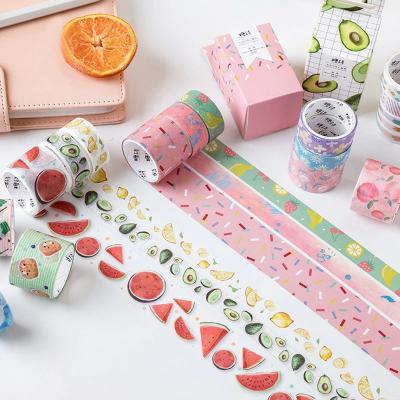 China Heat Resistant Tape Manufacturer Custom Design Self Color Decoration Washi Adhesive Masking Paper Tape for sale