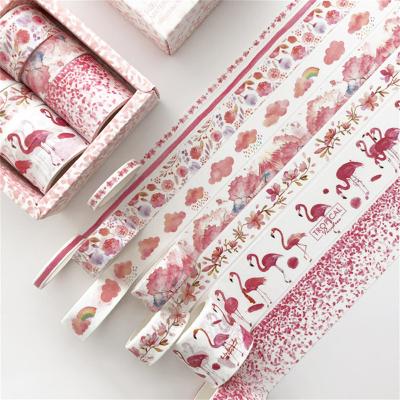 China Wholesale Custom Waterproof Make Cute Kawaii Printed Washi Masking Japanese Washi Paper Tape Set for sale