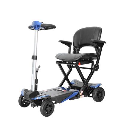 China Lightweight 4 Wheel Remote Seat 25KG CE Certificate Rehabilitation Therapy Supplies Folding One 125KG Electric Scooter for sale