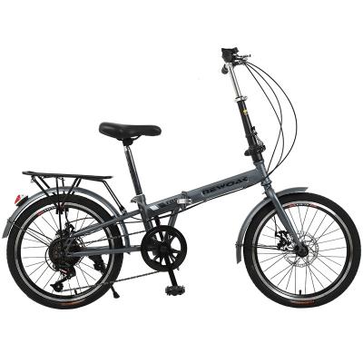 China 20 inch Children's Bicyles hot sale mtb 21 speed folding high carbon steel mountain bike cycle 10 years old folding bike for sale