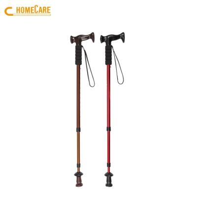 China Multifunctional Plastic Handle Multifunctional Walking Stick Aluminum Increasing Walking Stick for sale