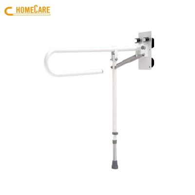 China Lightweight And Durable Modern Retractable Toilet Rail Railing With Support Leg for sale