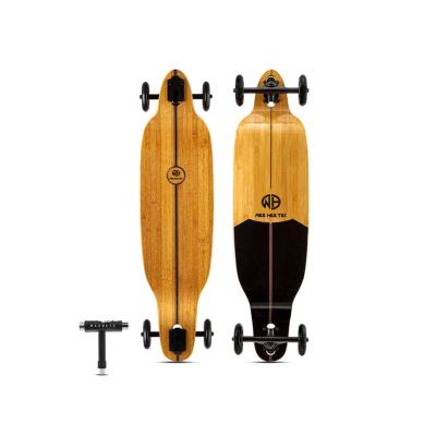 China Youth Wholesale OEM Manufacturer Skateboard Maple Wood Bamboo Dance Longboard For Adult for sale