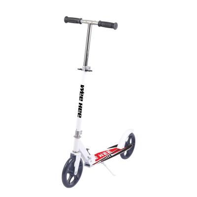 China Handlebar Adjustable Height Big Wheels Push Scooters Adult Kick Scooter With 200mm for sale