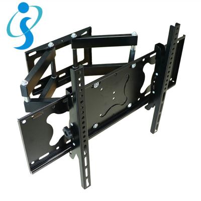 China Heavy Duty Steel Dual Tilt Arm LCD Stand Full Swivel Bracket Motion TV Wall Mount 32-80 Inches for sale