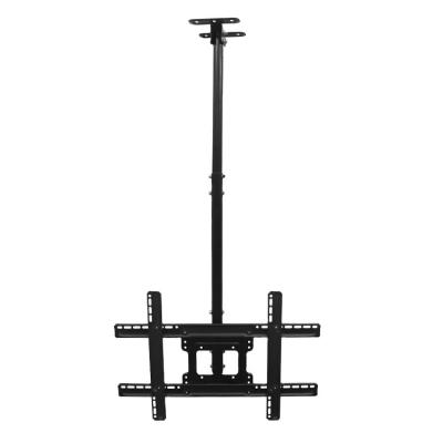 China Fixed Economic Black Tilt Flip Down Tv Holder Ceiling Support Mount for sale