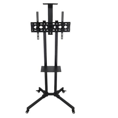 China (Size) Economical Adjustable Wholesale Mobile TV Cart Stand LCD TV Floor Stand For 32-65' for sale